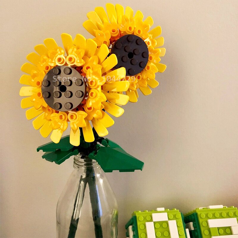 custom lego sunflower